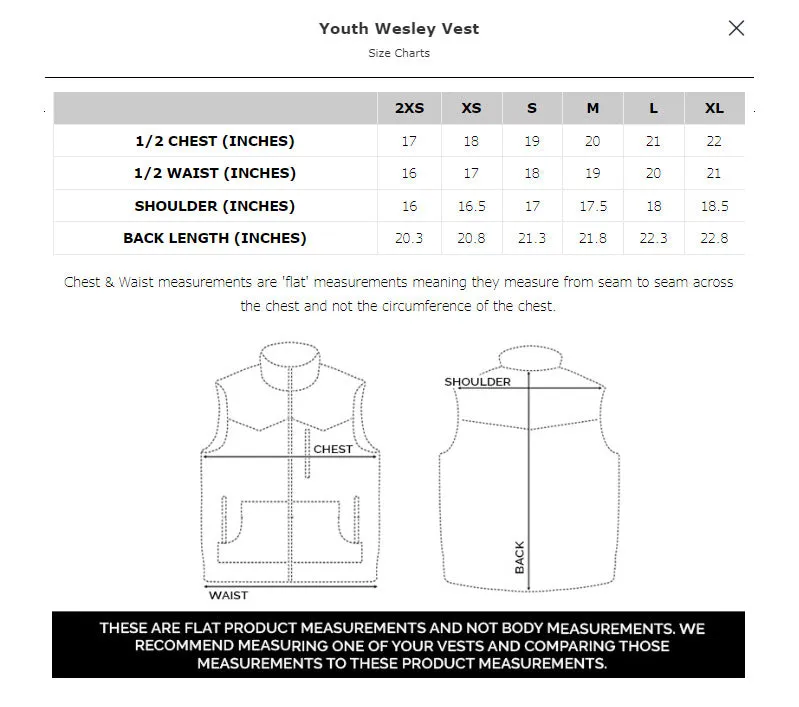 STS Ranchwear Youth Boys Wesley Black Polyester Softshell Vest