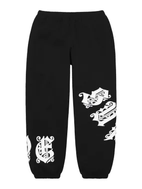 Supreme Old English Wrap Sweatpants Black [SS21]