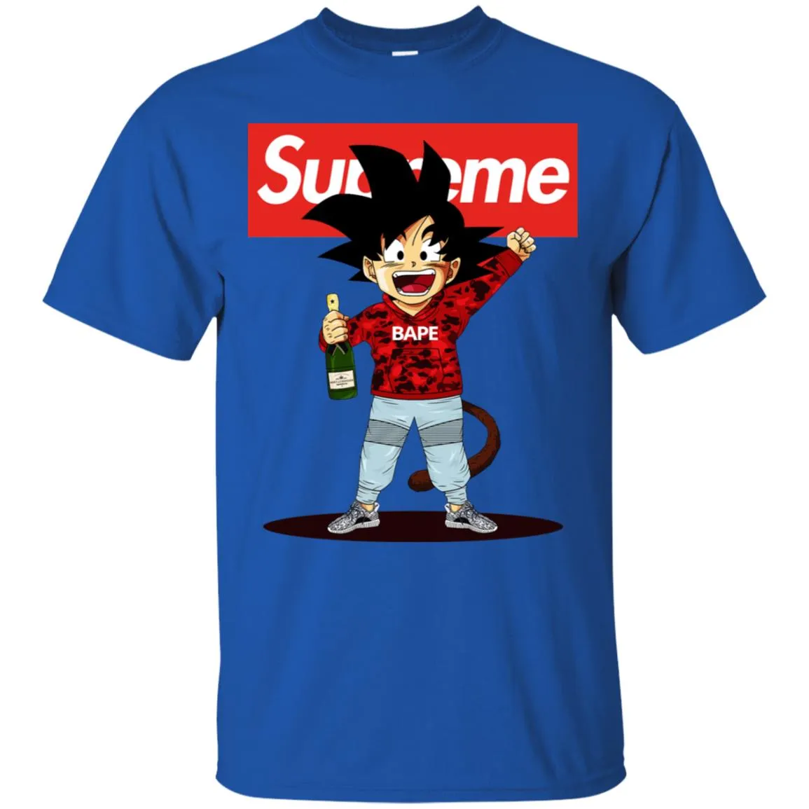 Supreme Songoku T-shirt Men Cotton T-Shirt