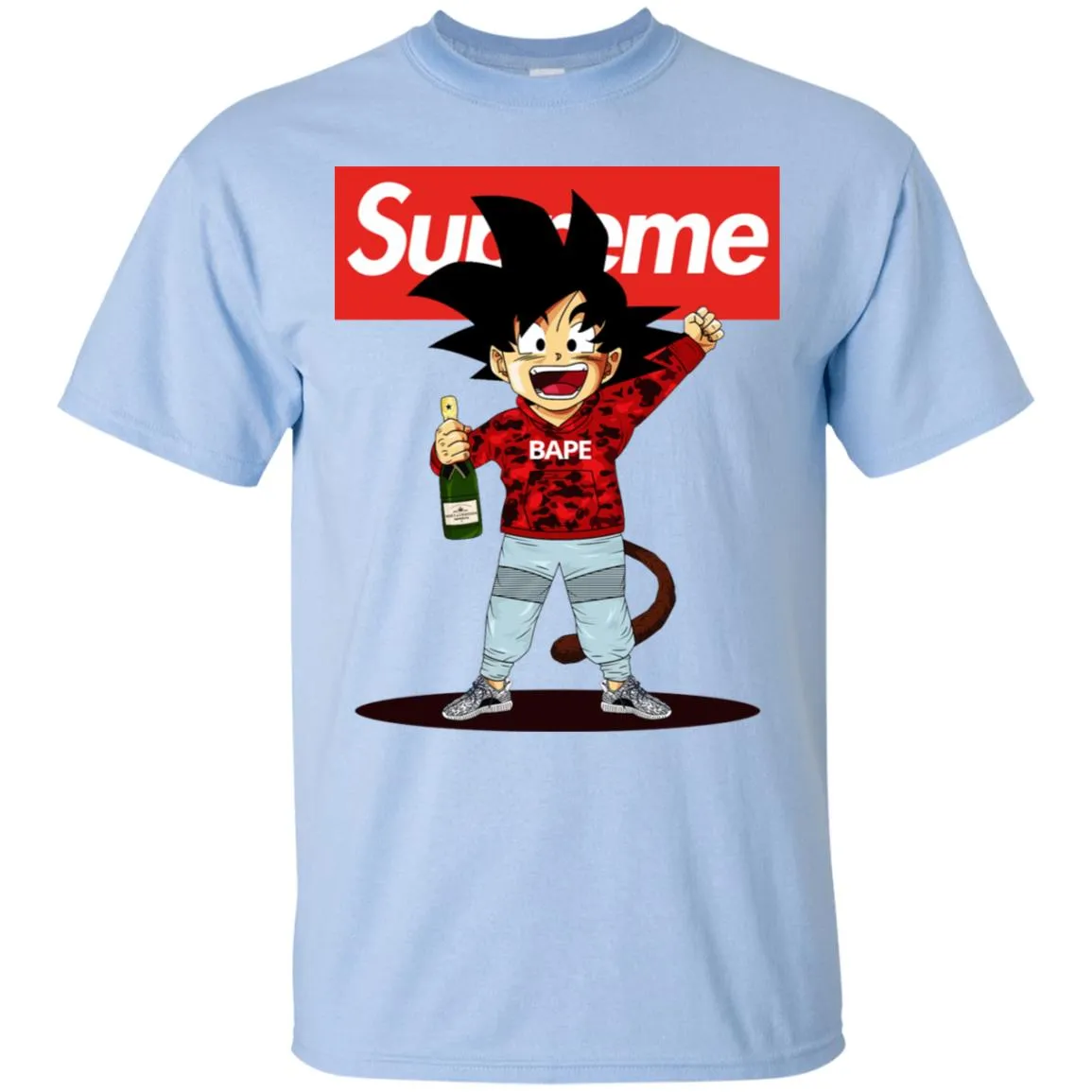 Supreme Songoku T-shirt Men Cotton T-Shirt