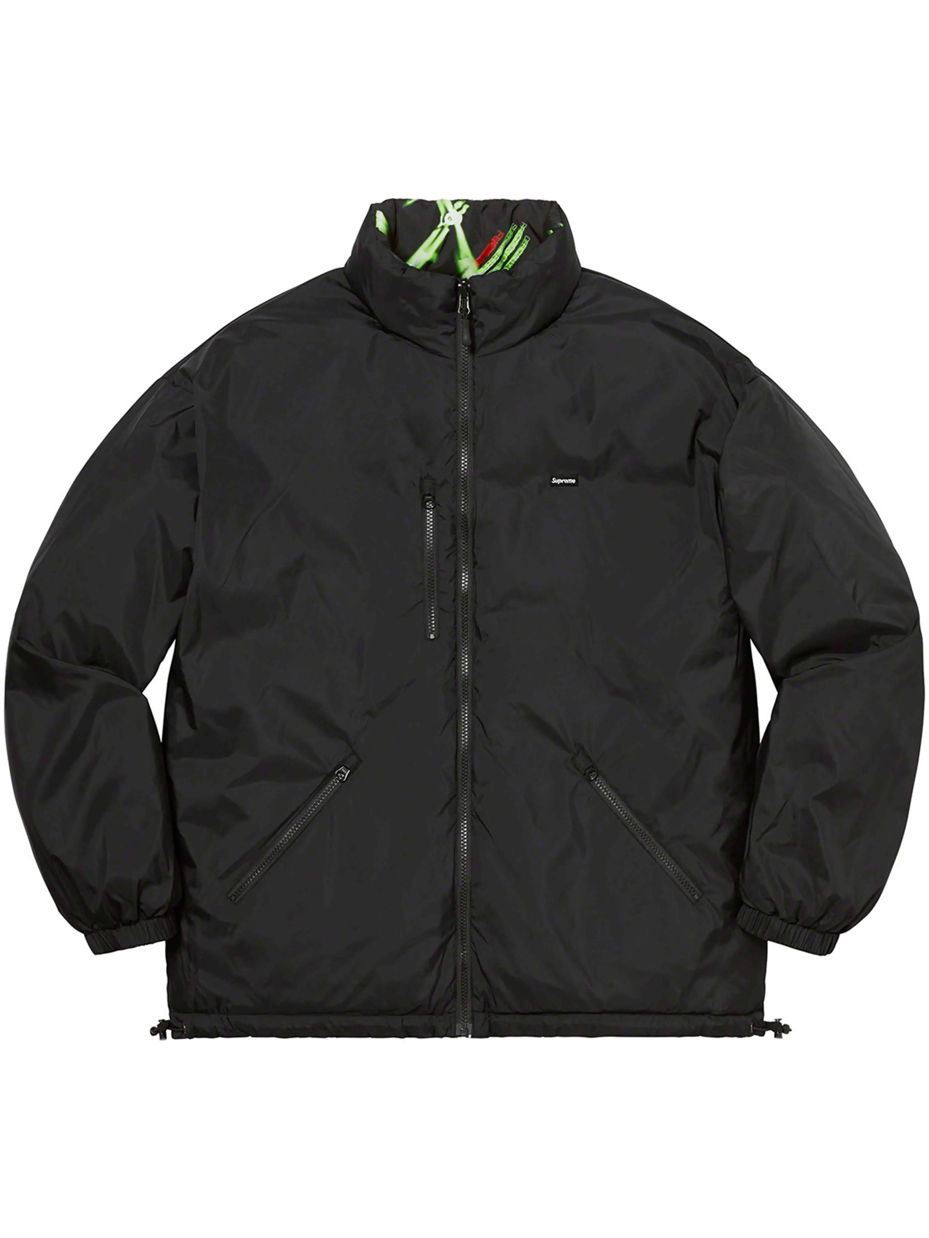 Supreme Watches Reversible Puffer Jacket Black [FW20]