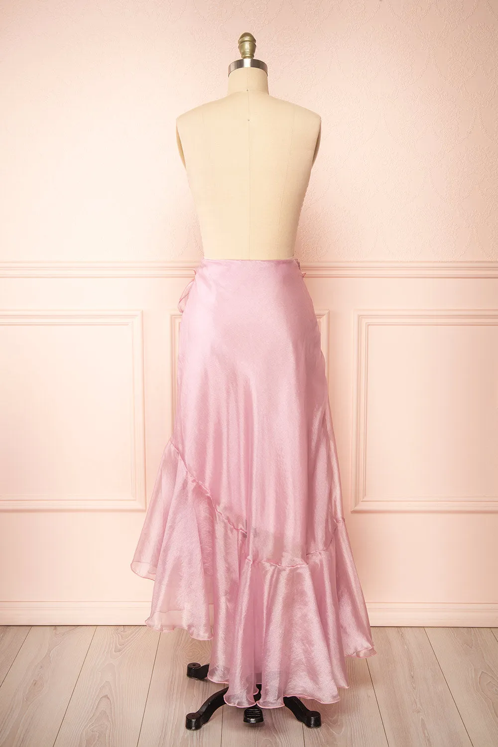 Syrena | Asymmetrical Lilac Maxi Skirt