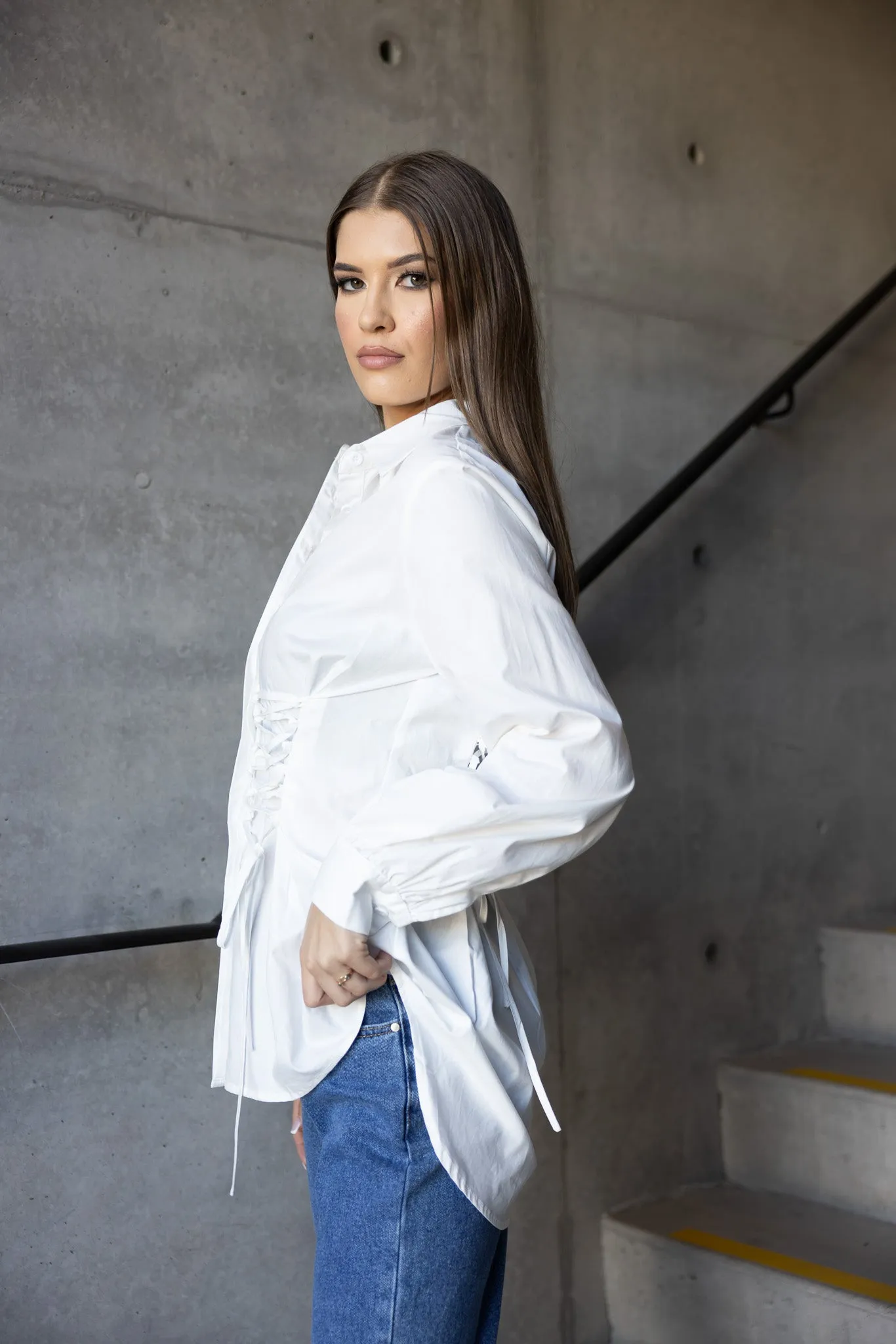 The Crescent Alegra Lace Shirt