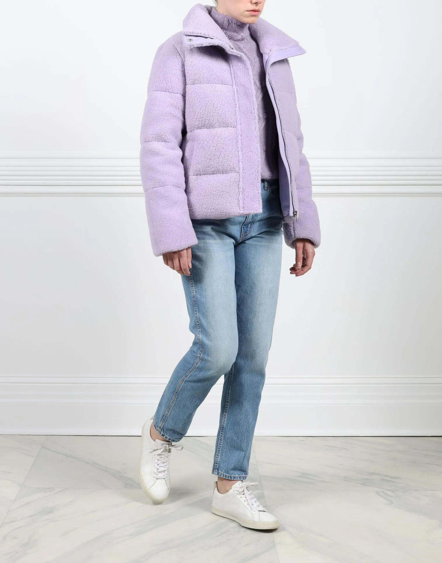 The Meadow Shearling Puffer Jacket