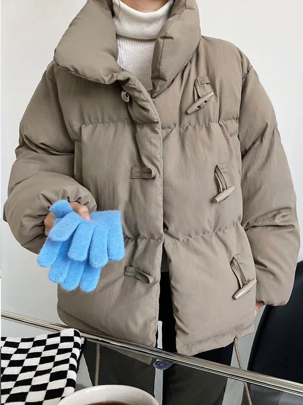 Toggle Fastening Puffer Jacket