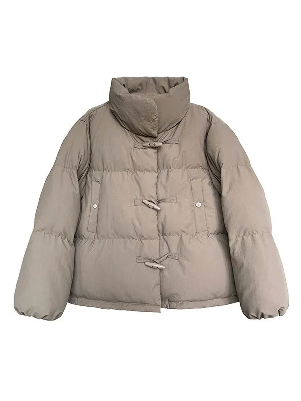 Toggle Fastening Puffer Jacket