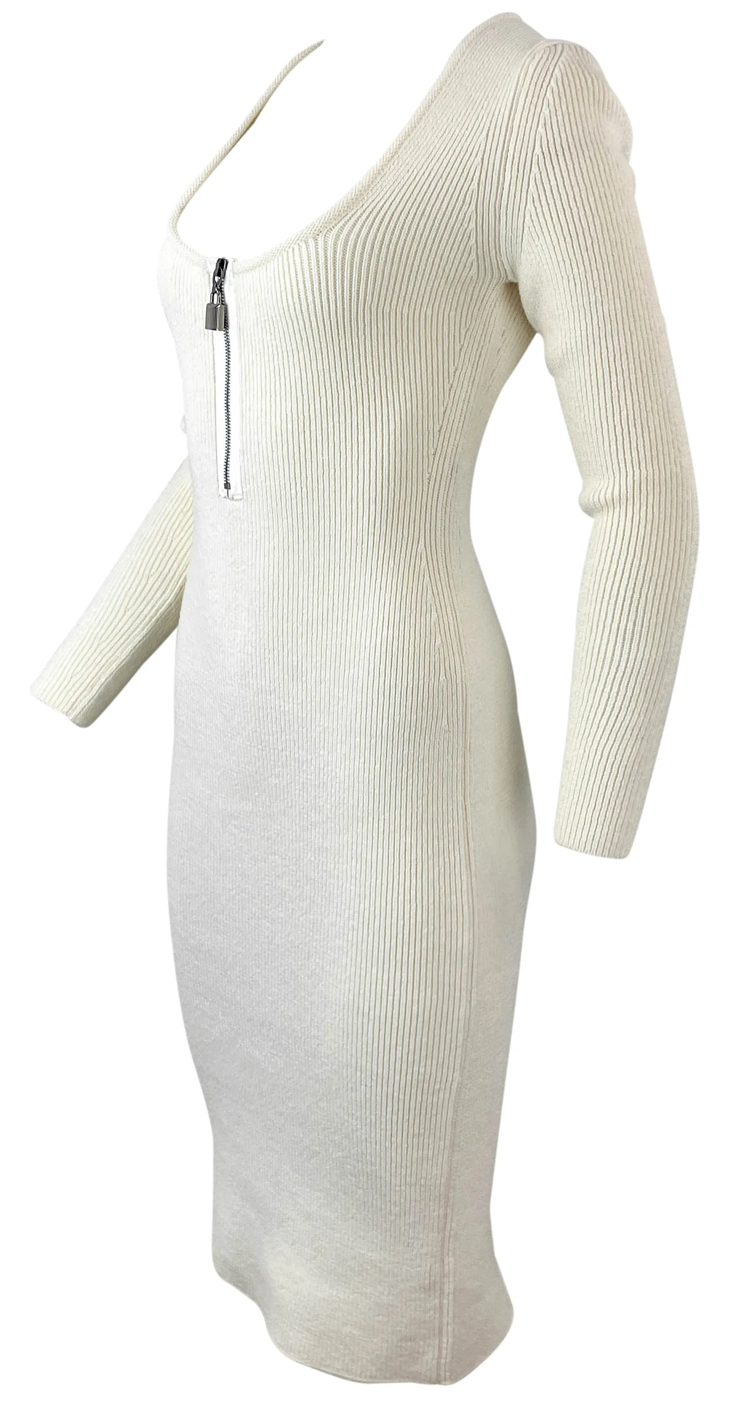 Tom Ford Square Neck Dress in Cream