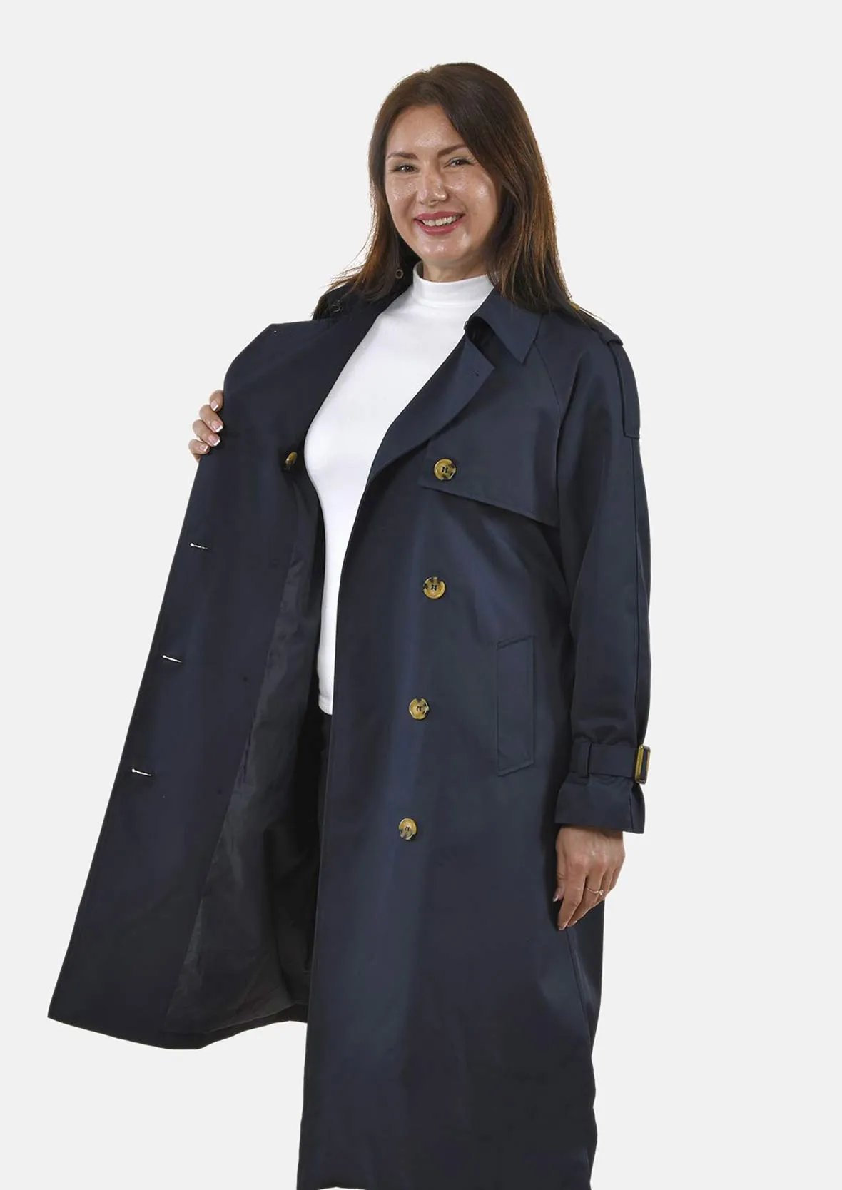 Trench Coat With Side Pockets