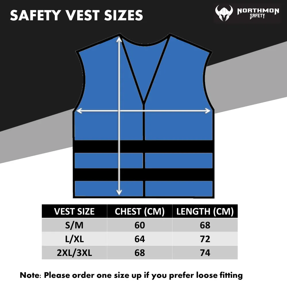 Two Band Reflective Solid Safety Vest - 103 Series - Royal Blue