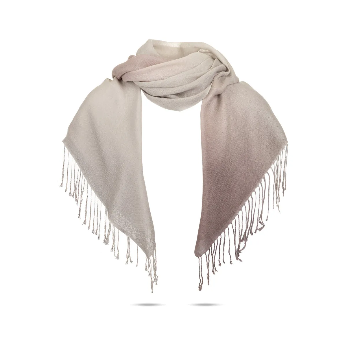 Ugg 100% Merino Wool Tie Dye Scarf Grey and Taupe