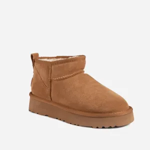 Ugg Classic Platform Ultra Mini Boots (Cow Suede)