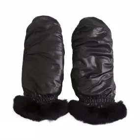 UGG Nylon Black Mittens