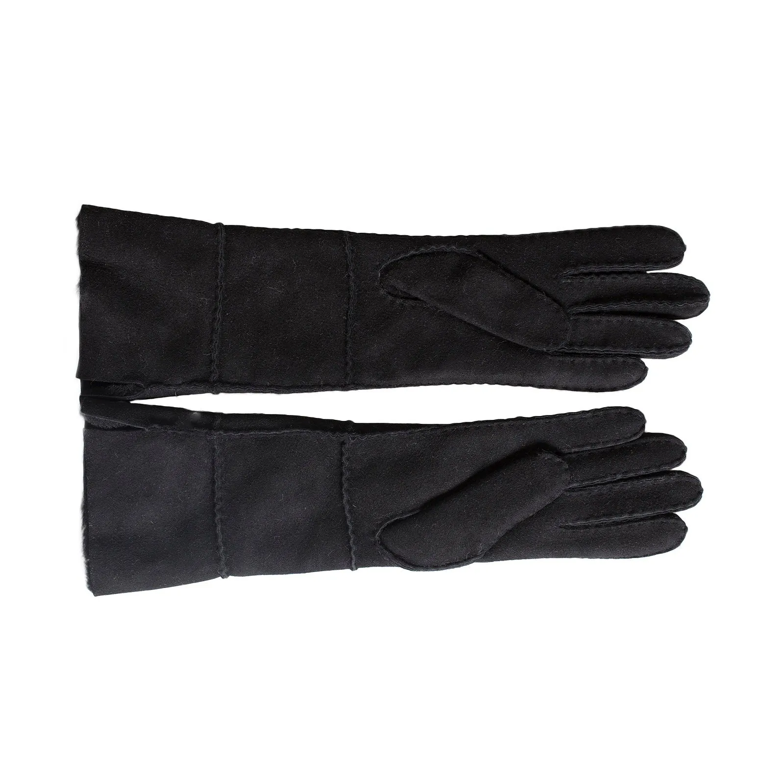 UGG Sheepsken Long PCD Slim Black Gloves - Women's