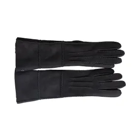 UGG Sheepsken Long PCD Slim Black Gloves - Women's