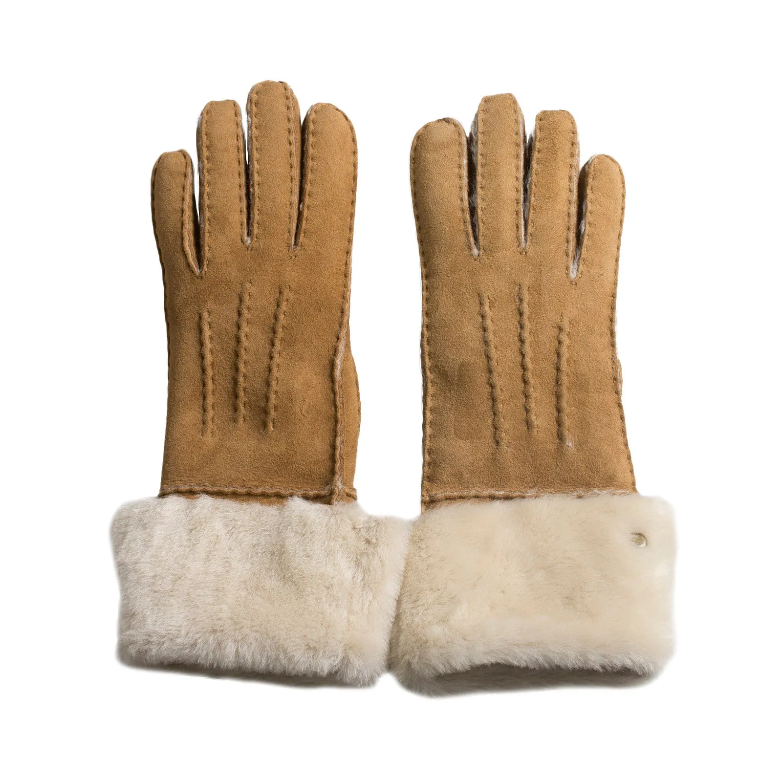 UGG Sheepsken Long PCD Slim Chestnut Gloves - Women's