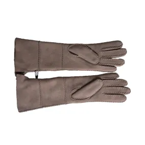 UGG Sheepsken Long Pieced Slim Stormy Grey Gloves - Women's