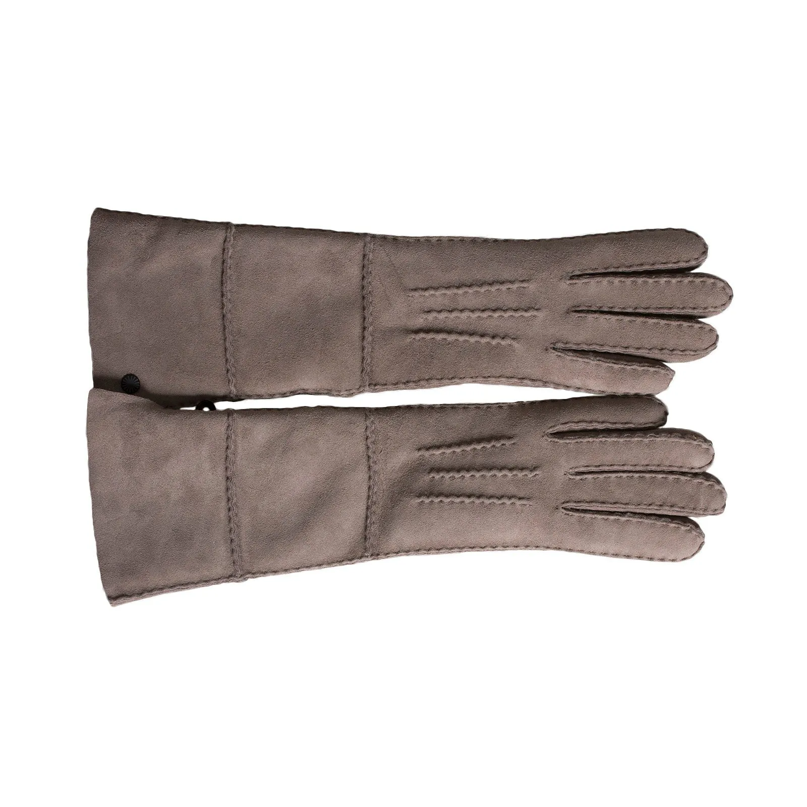 UGG Sheepsken Long Pieced Slim Stormy Grey Gloves - Women's