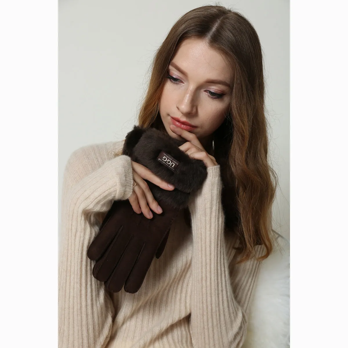 Ugg Sheepskin Double Cuff Glove