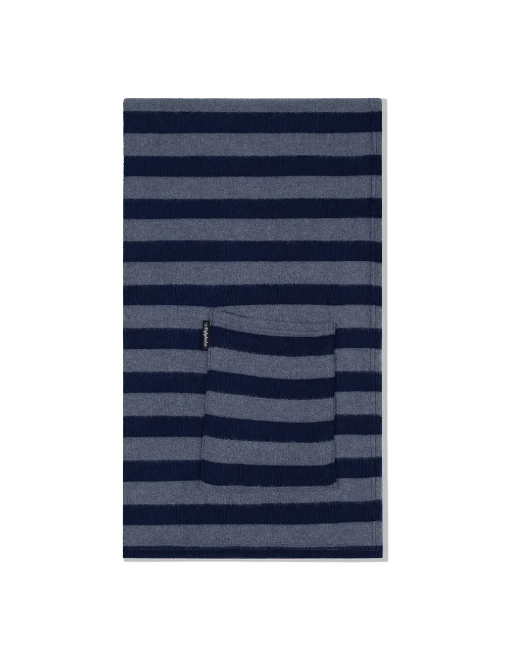 [UGLY SHADOW] FW 24 POCKET SHAWL MUFFLER(NAVY ST)