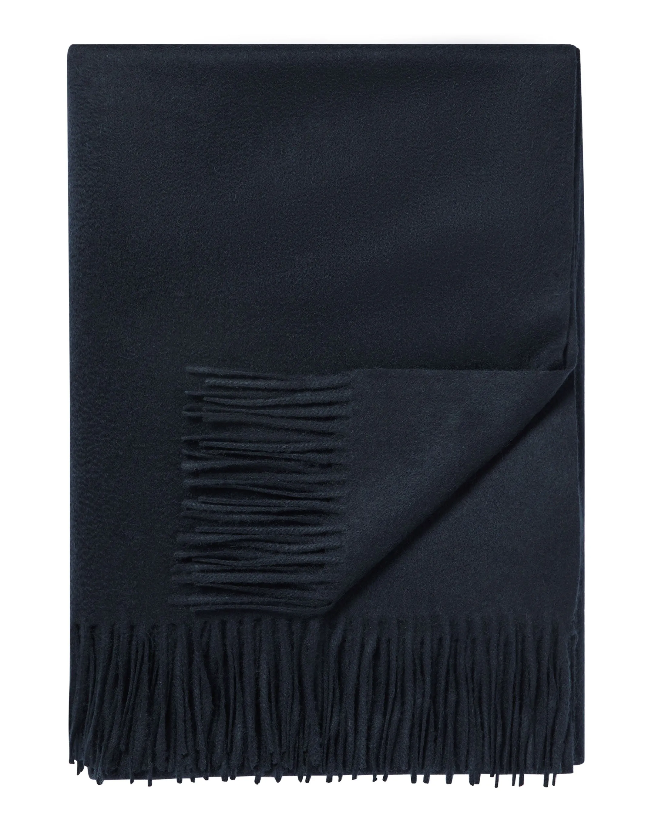 Unisex Woven Cashmere Blanket Navy Blue