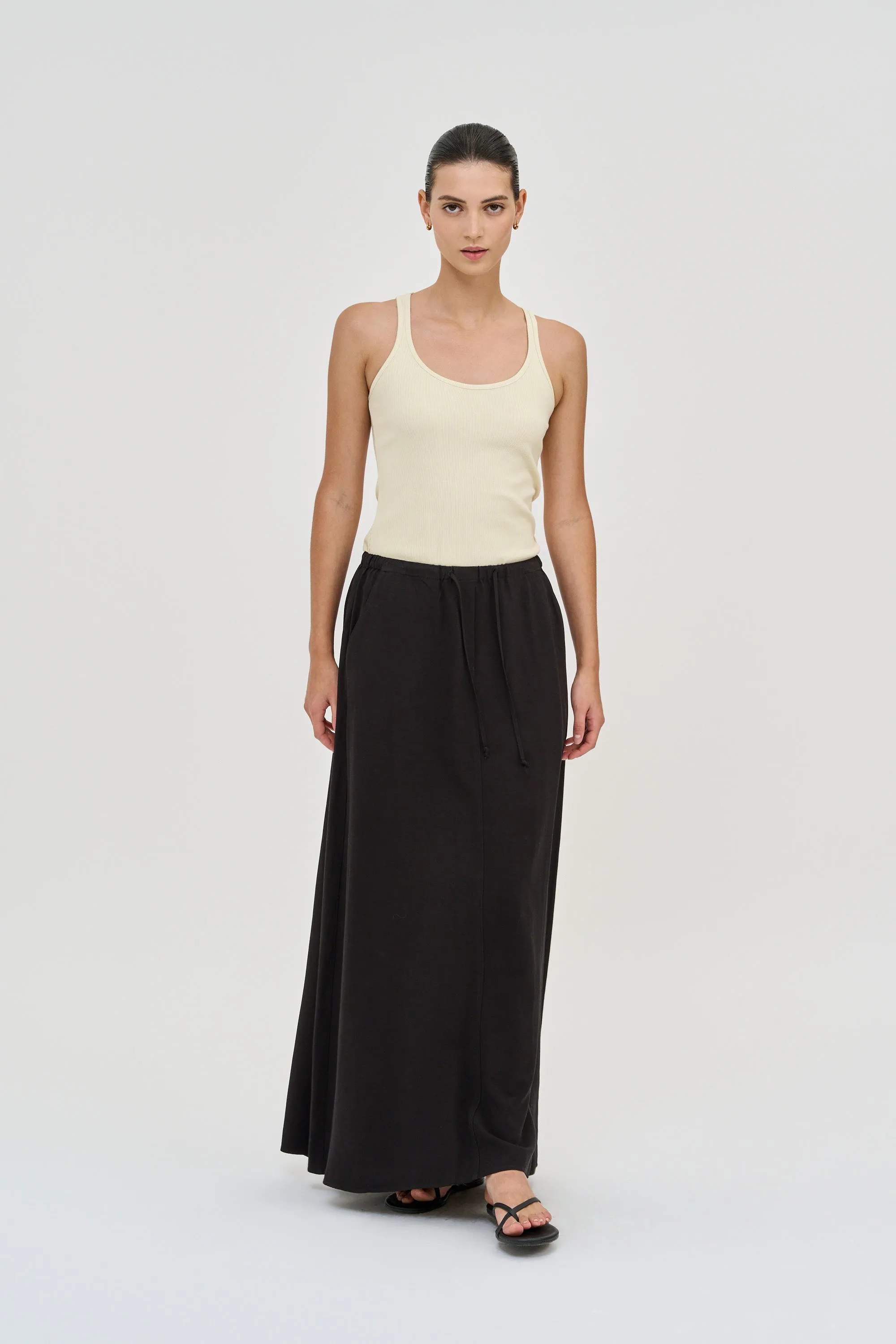 Vera Skirt Linen Black