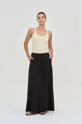 Vera Skirt Linen Black