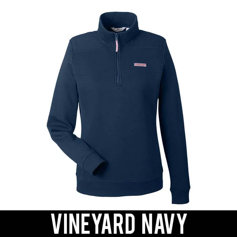 Vineyard Vines Ladies' Collegiate Quarter-Zip Pullover Shep Shirt