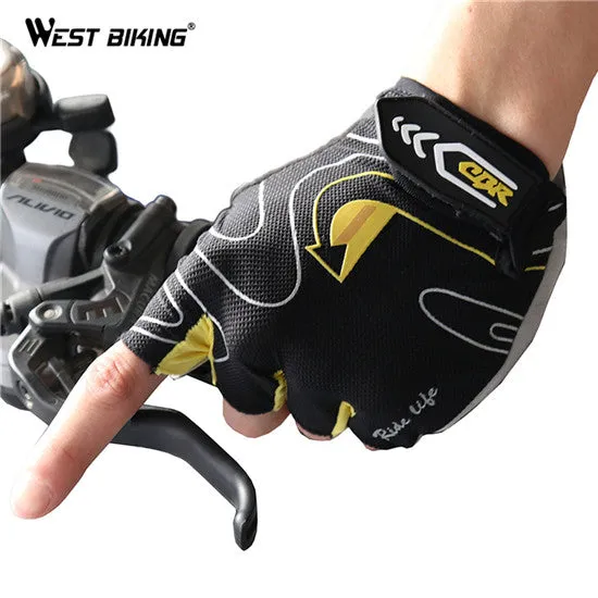 WEST BIKING 3D Gel Bicycle Gloves Summer MTB Breathable Unisex Guantes Ciclismo Mountain Bike Bicycle Cycling Gloves