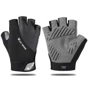 WEST BIKING YP0211210 Mountain Cycling Gloves Half Finger Breathable Anti-Slip Gloves Riding Equipment, Size: XL(Dark Grey)