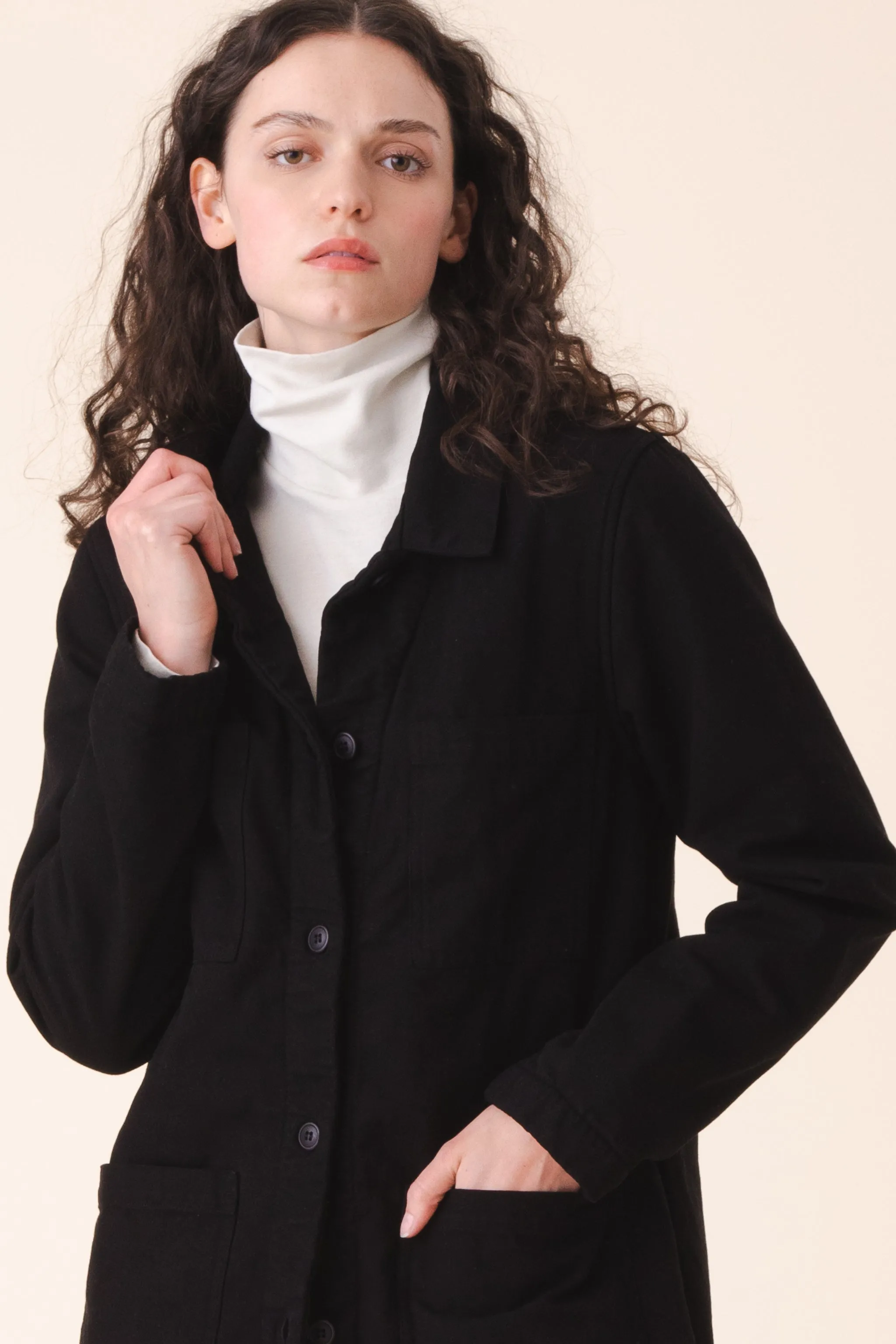 Winter Chore Coat in Black