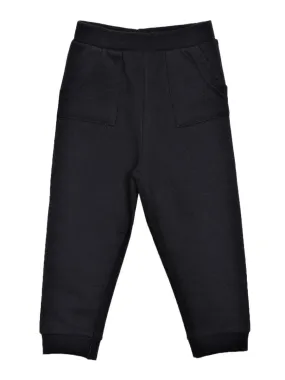 Winter Sweatpants with Fleece- Black