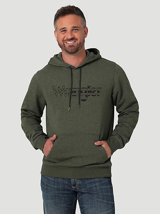 Wrangler Green Stars and Stripes Logo Hoodie