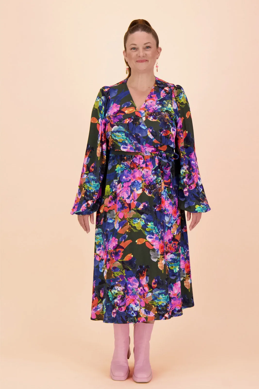 Wrap Midi Dress Sweet Pea