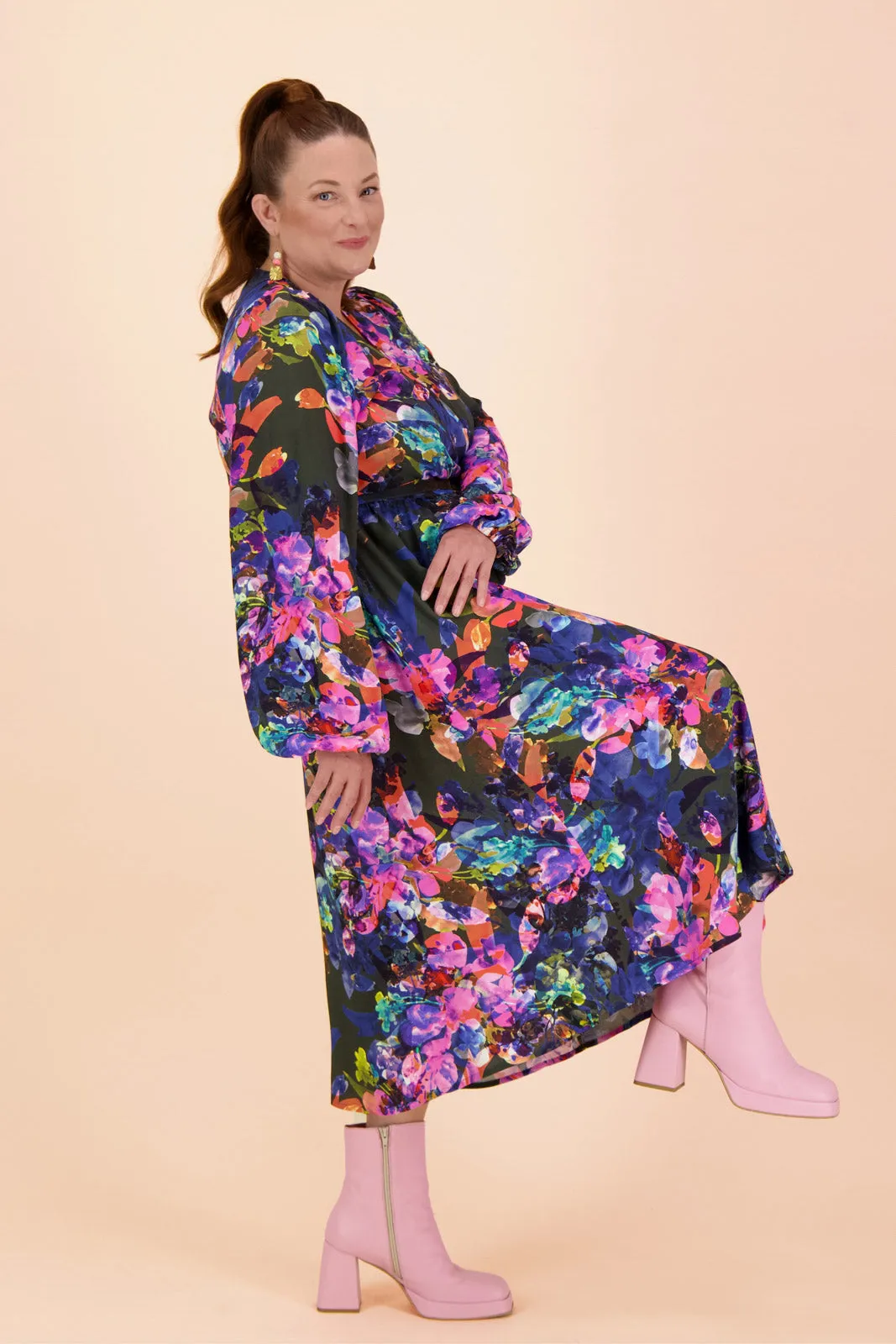 Wrap Midi Dress Sweet Pea