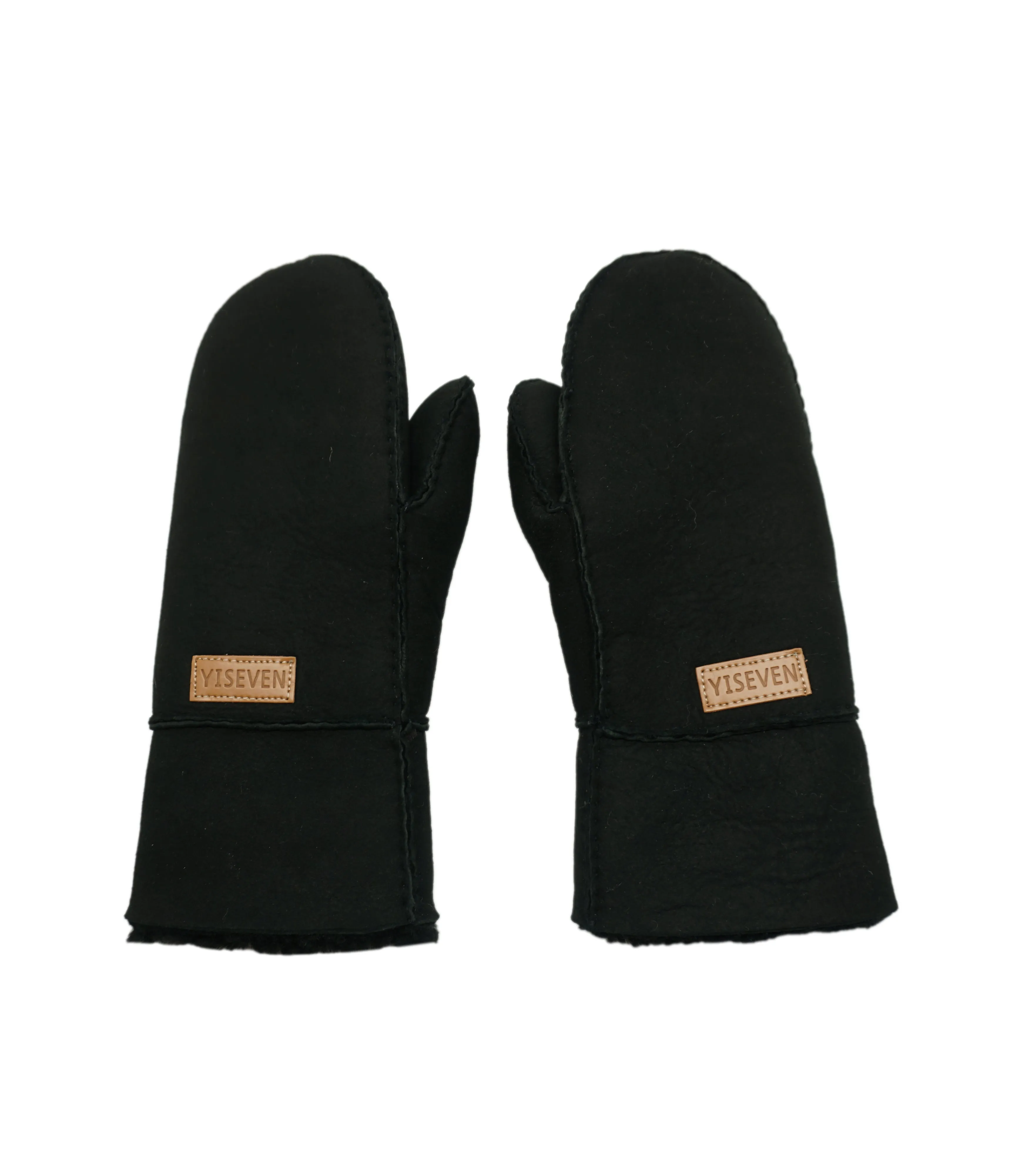 YISEVEN Women's Chic Sheepskin Shearling  Gloves(Mittens)