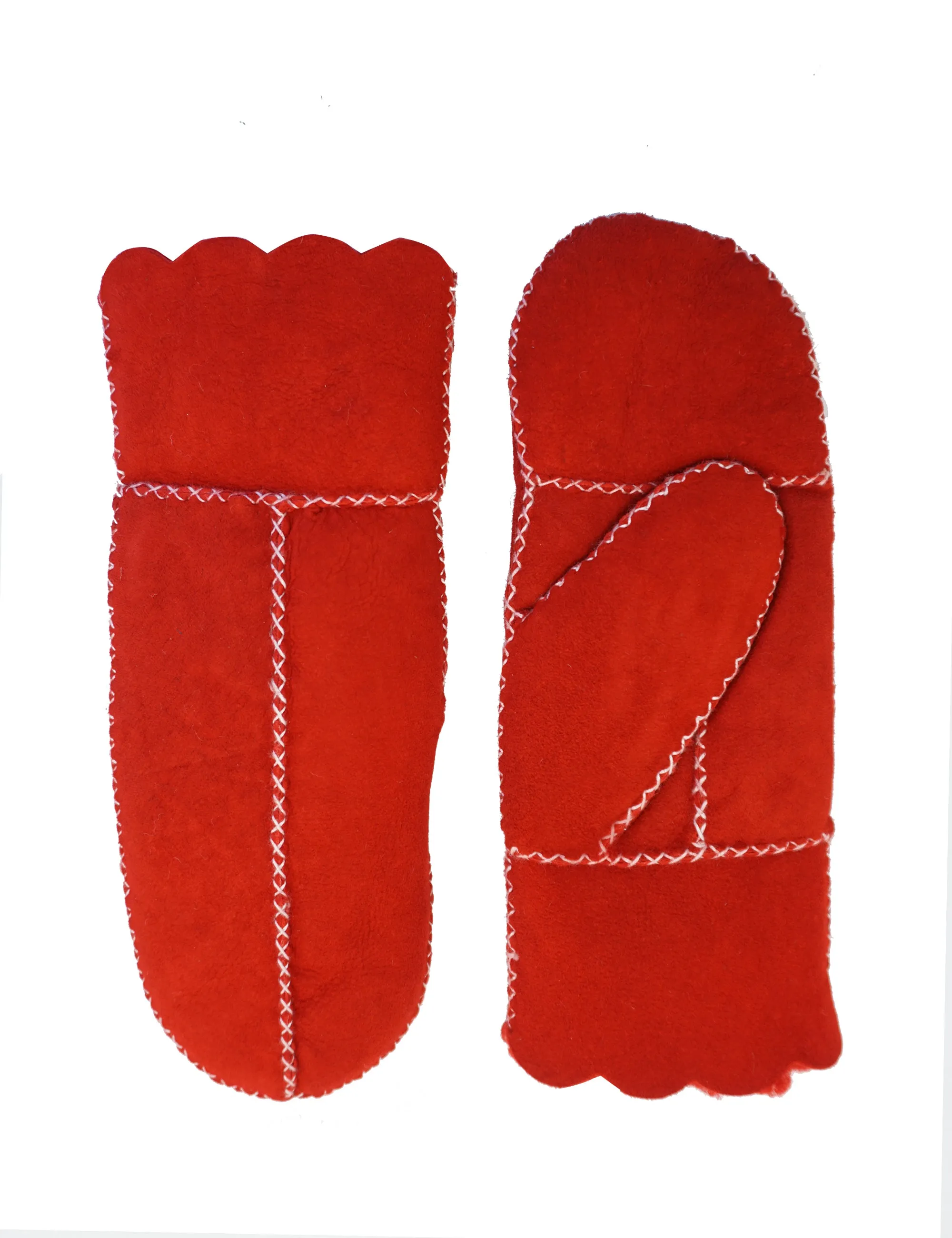 YISEVEN Women's Sheepskin Shearling Leather GLoves(Mittens)