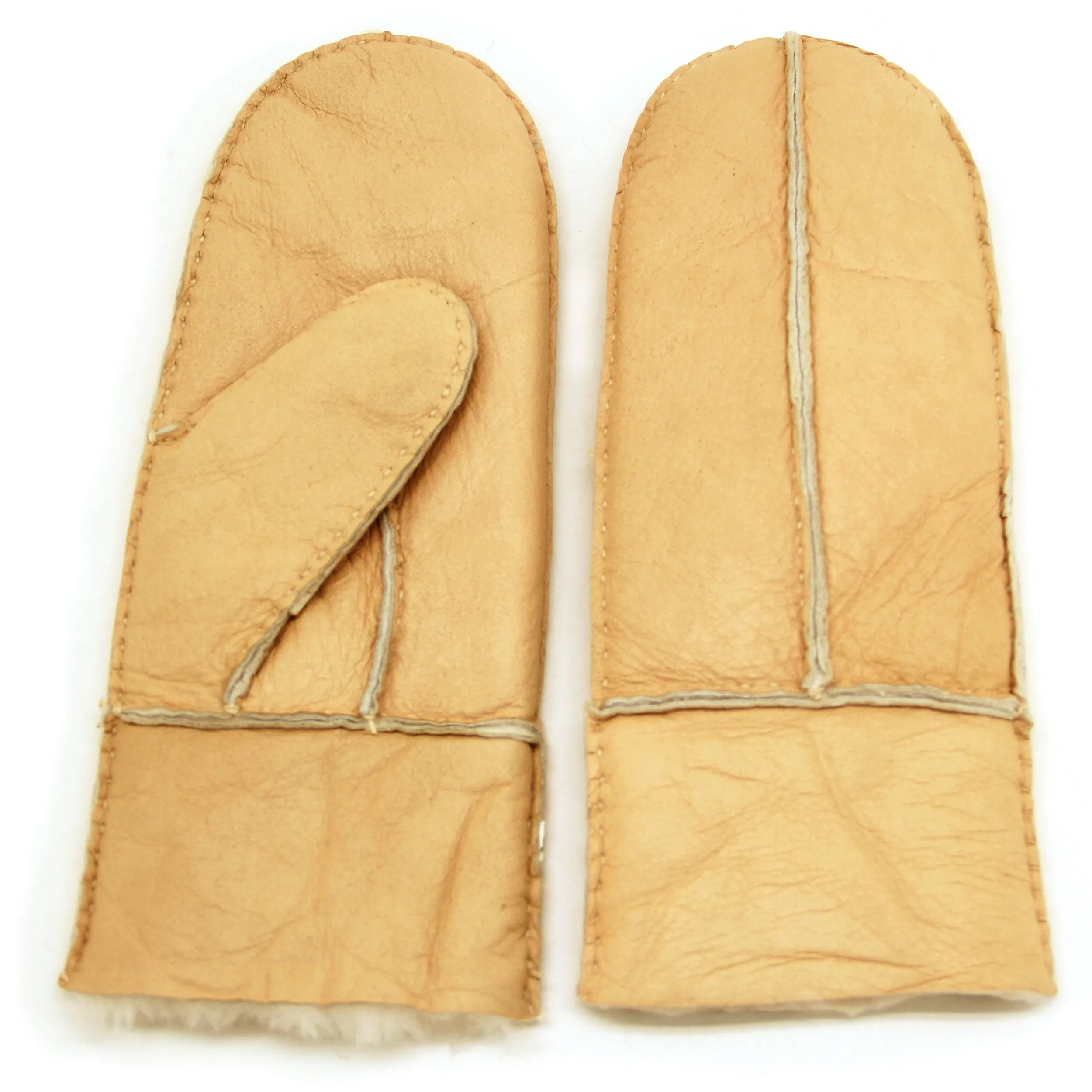 YISEVEN Women's Sheepskin Shearling Leather GLoves(Mittens)