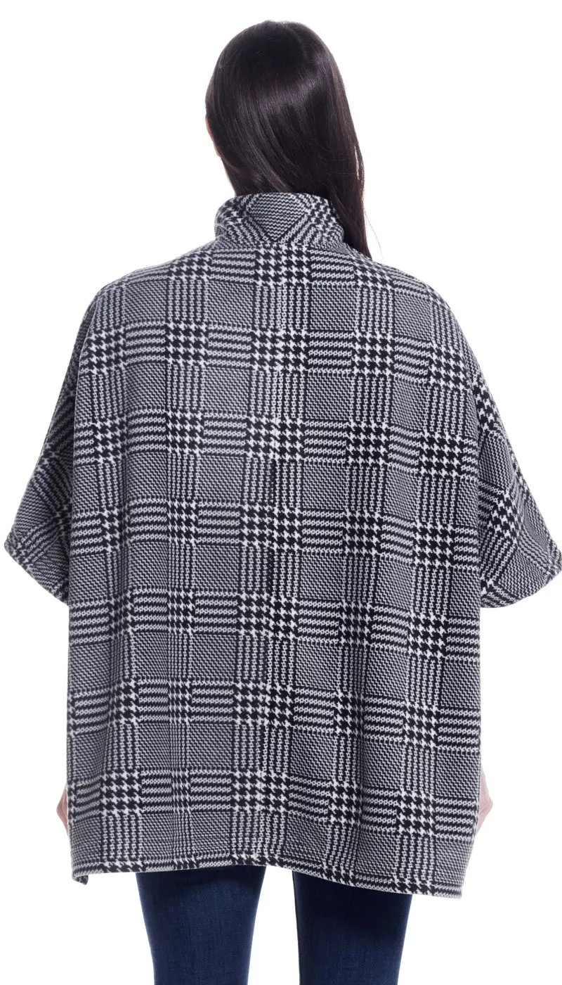 ZIP FLEECE PONCHO