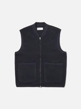 Zip Waistcoat | Navy